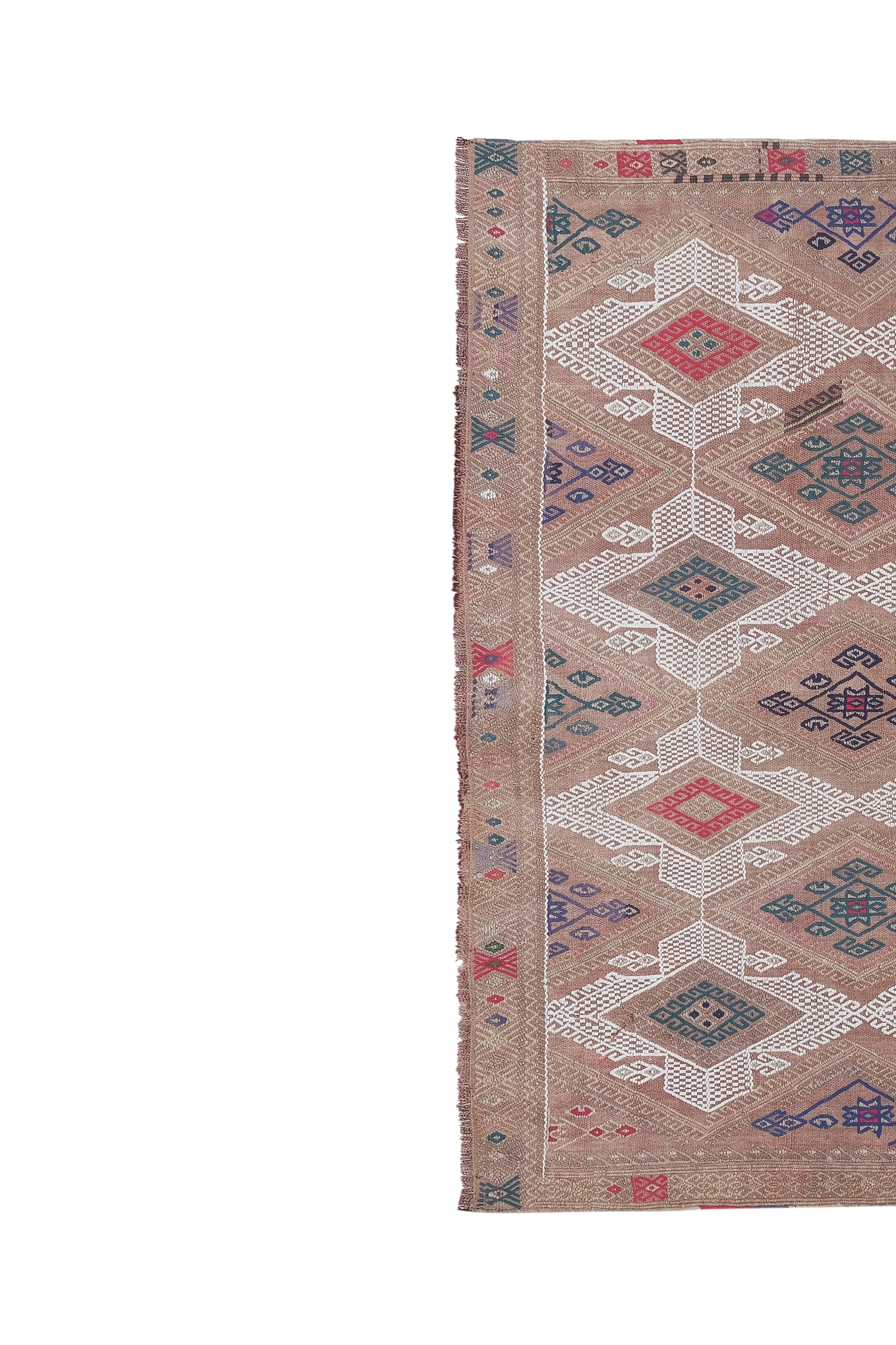 Vintage Turkish Kilim Rug 4'10'' x 6'8''