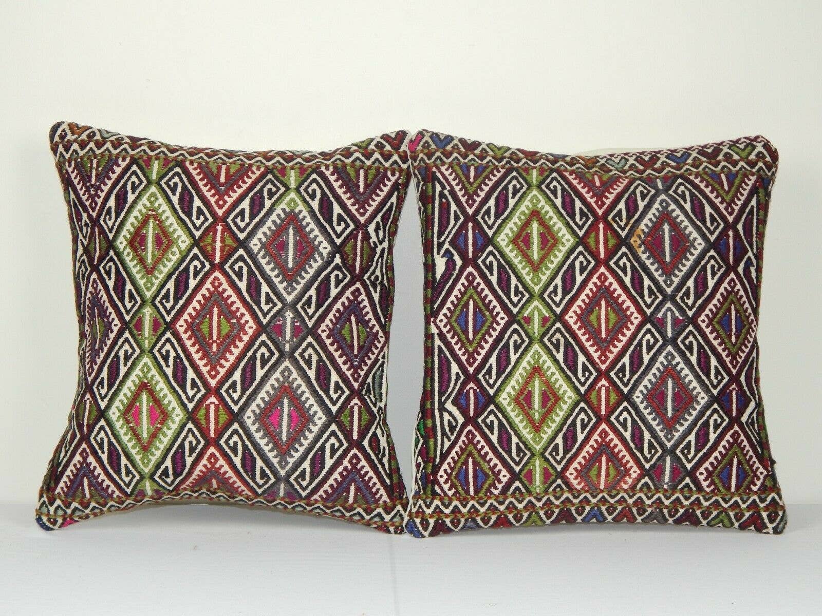 Kilim Pillow Cover Set of 2 | 16'' x 16''