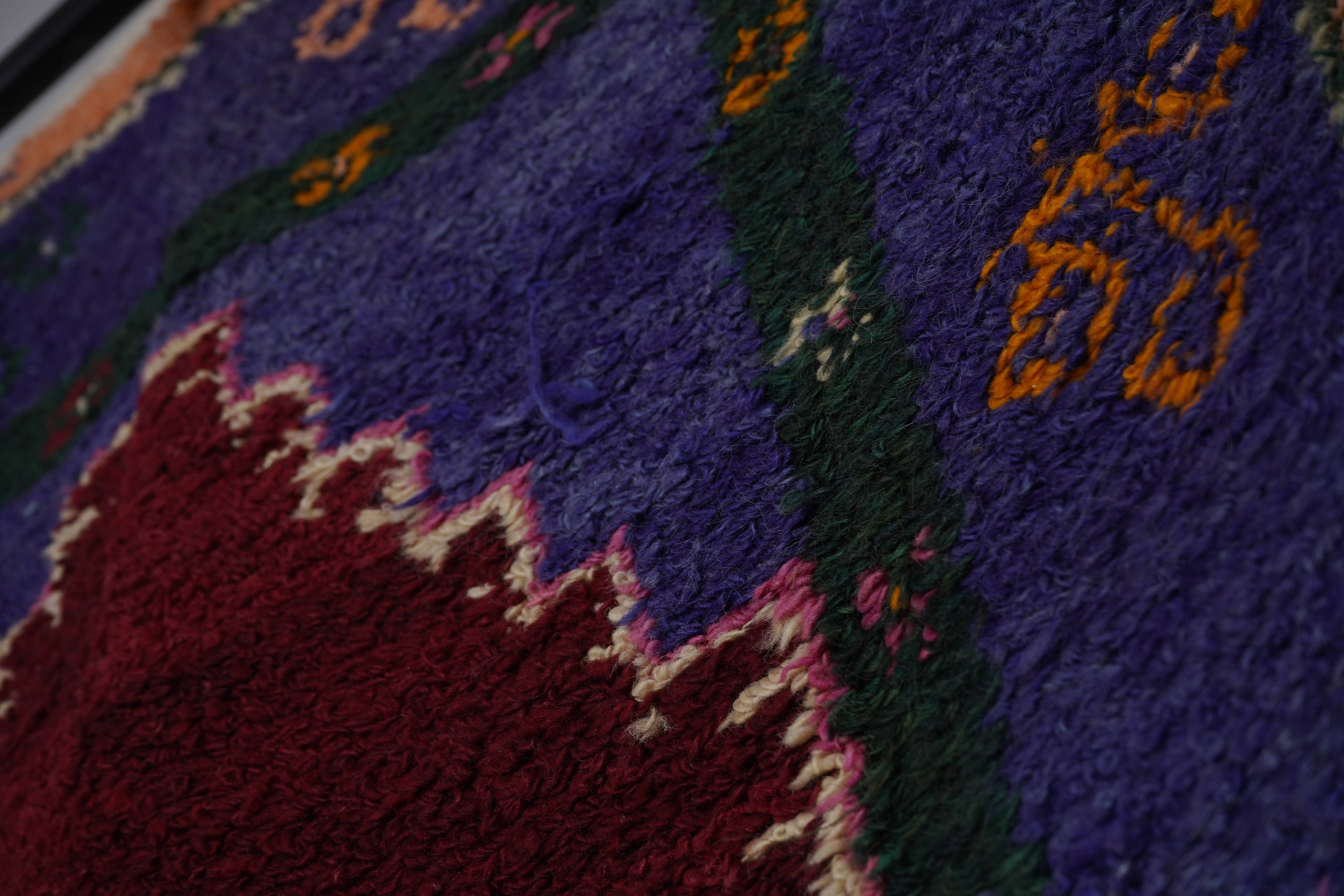 Vintage Turkish Shaggy Tulu Rug 40'' x 57''
