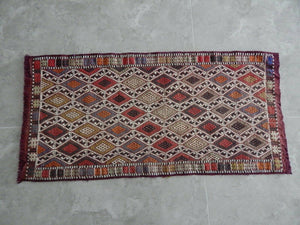 Vintage Konya Yastik Rug 20'' x 41''