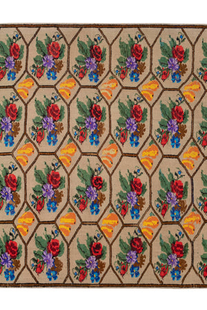 Vintage Turkish Kilim Rug 4'11'' x 6'