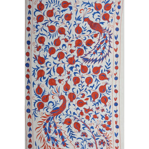 Silk Suzani Wall Hanging & Bedspread | 3'7'' x 6'2''