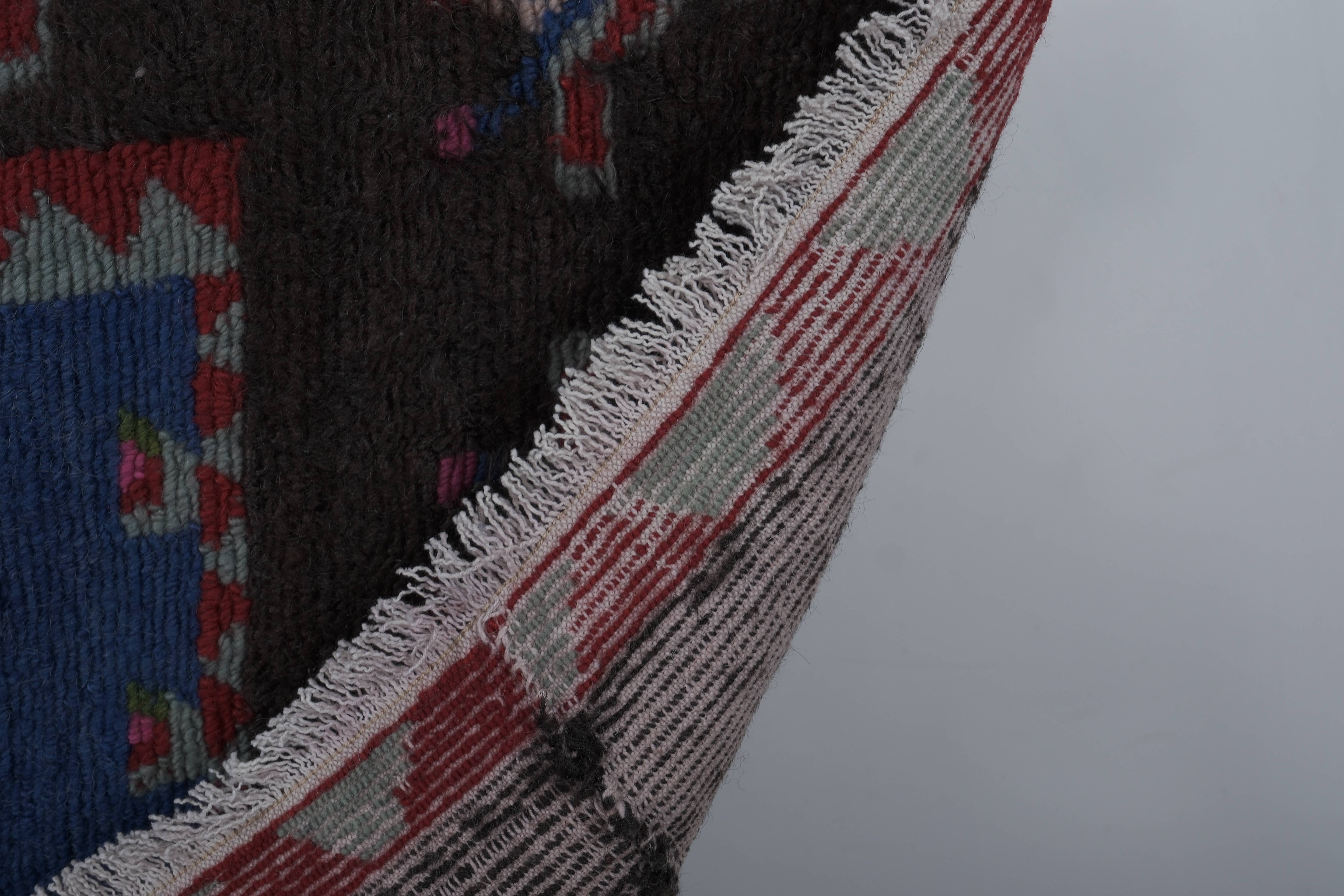 Vintage Turkish Shaggy Rug 40'' x 55''