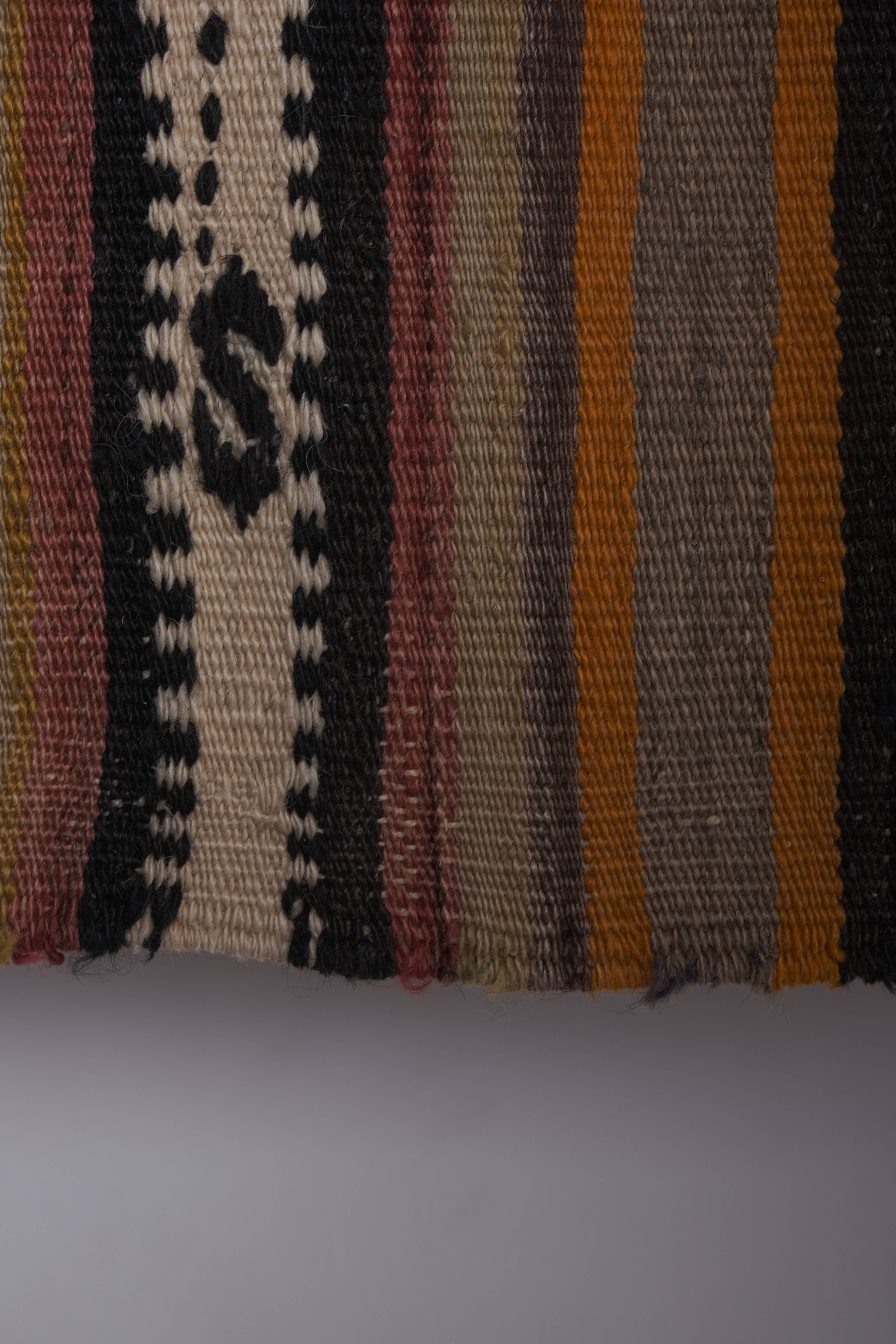 Vintage Turkish Kilim Rug 5'5'' x 12'1''