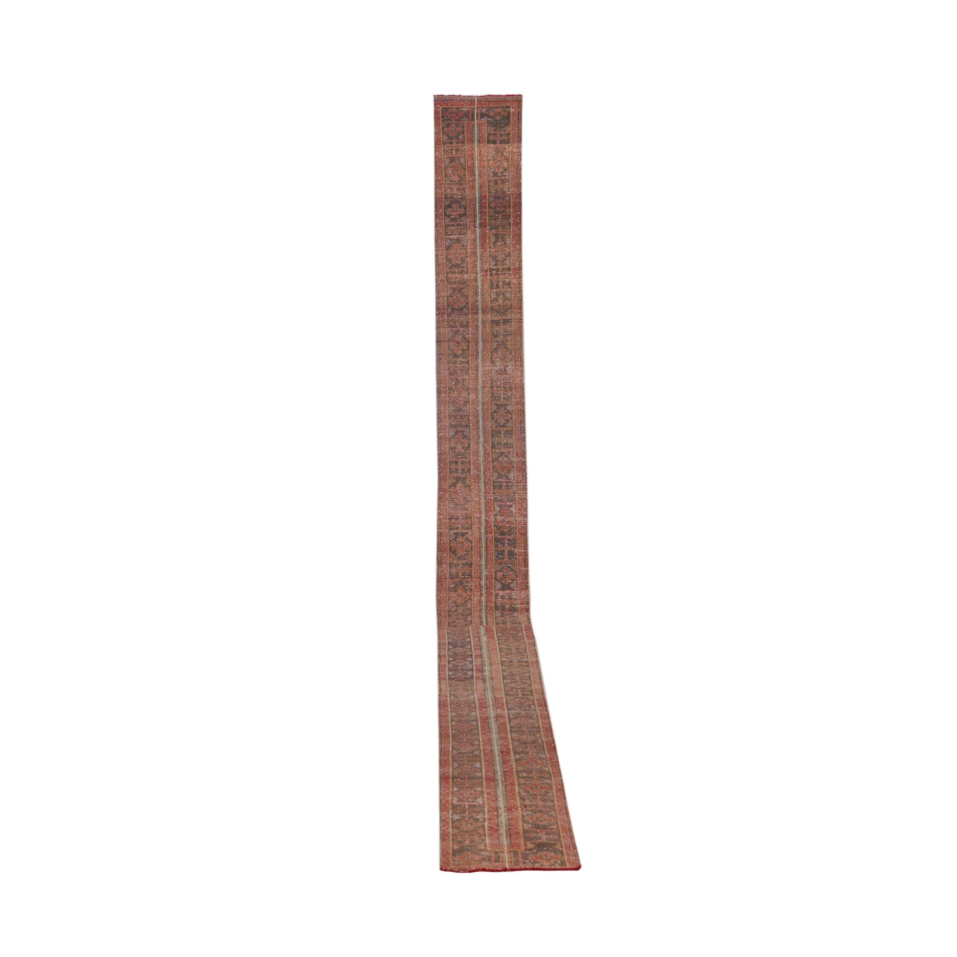 Vintage Turkish Runner Rug 1'8'' x 22'5''