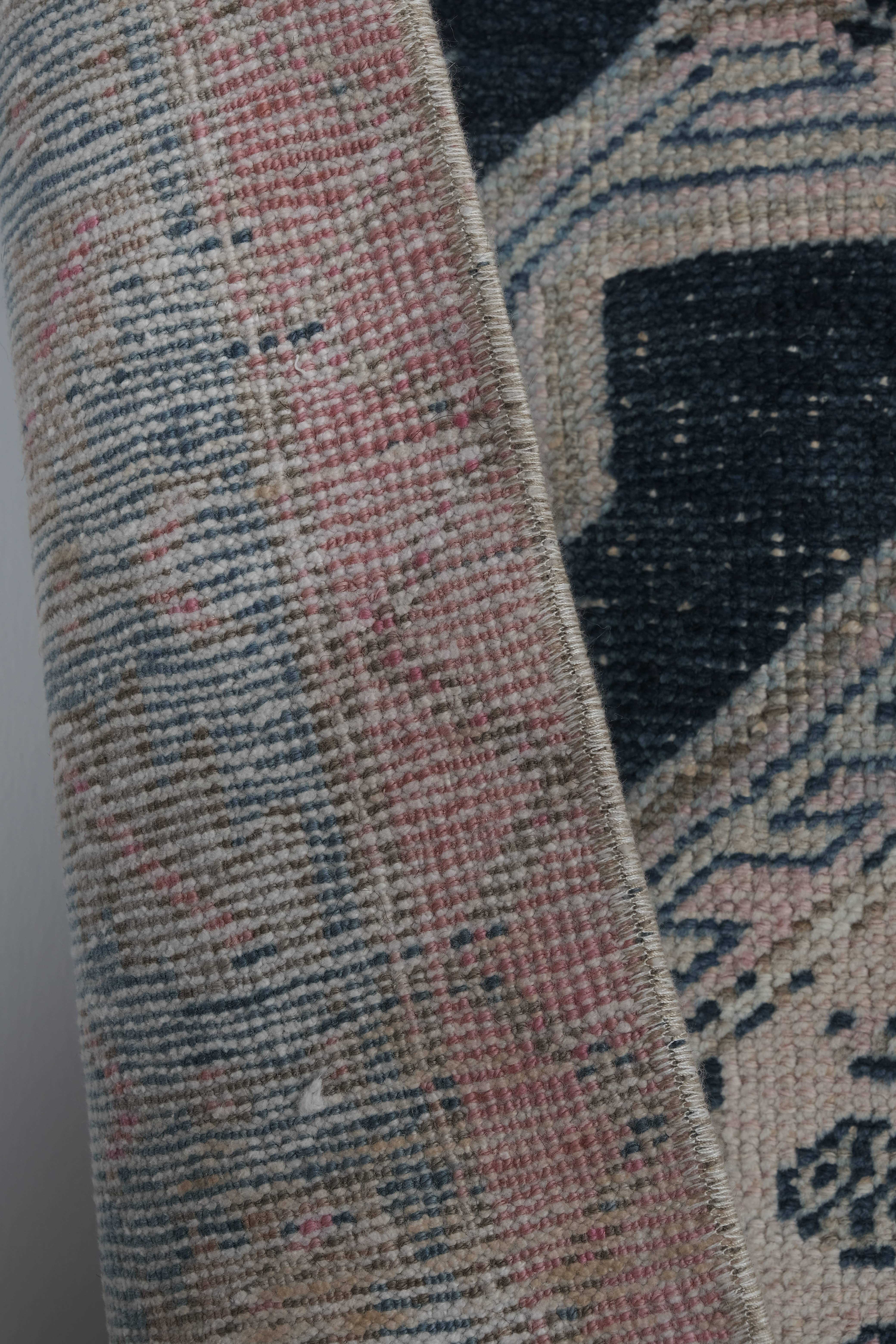 Vintage Turkish Karapinar Runner Rug 3'11'' x 12'10''
