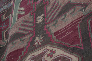 Vintage Caucasian Runner Rug 3'9'' x 10'6''
