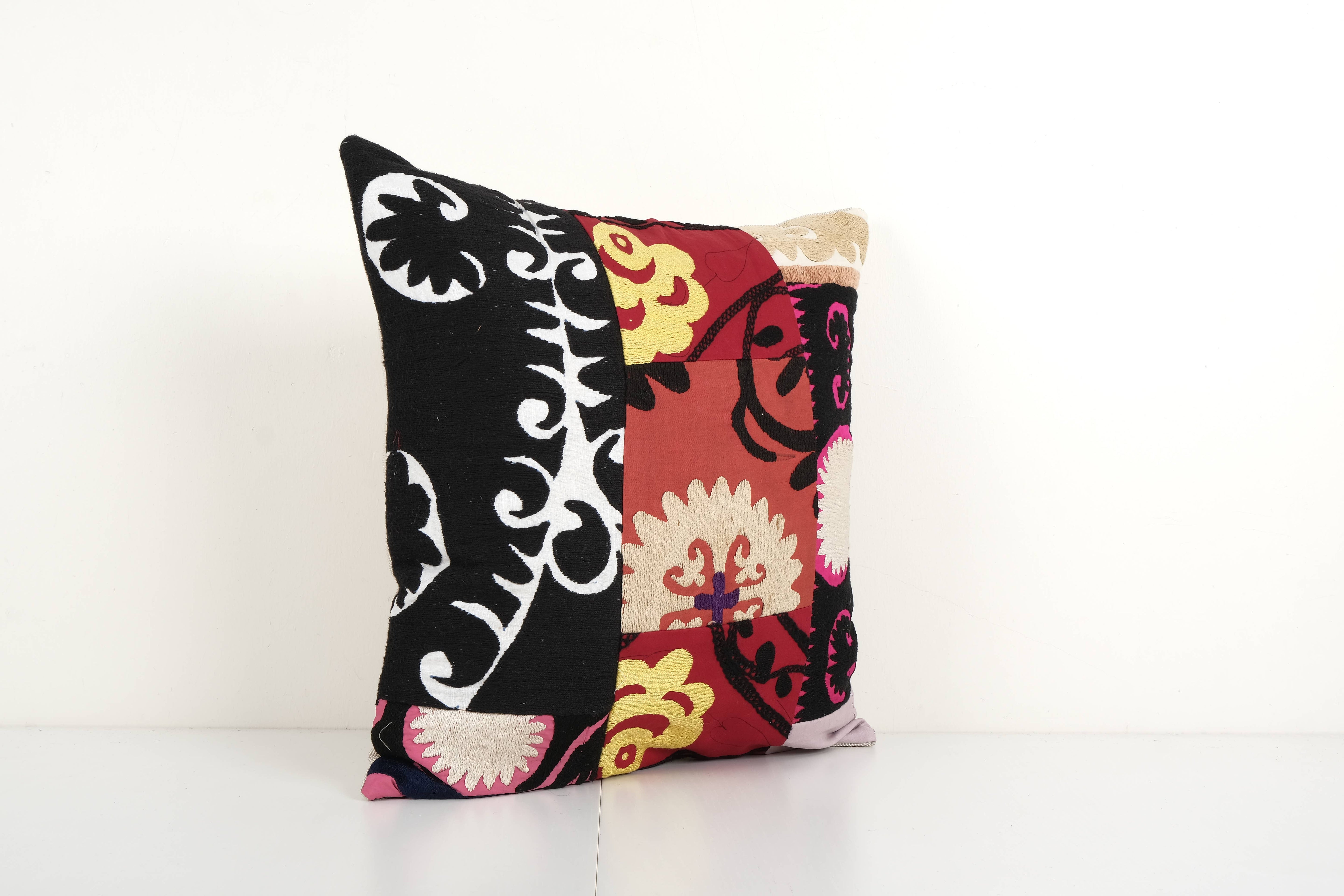 Suzani Patchwork Pillow Cover | 18'' x 19''