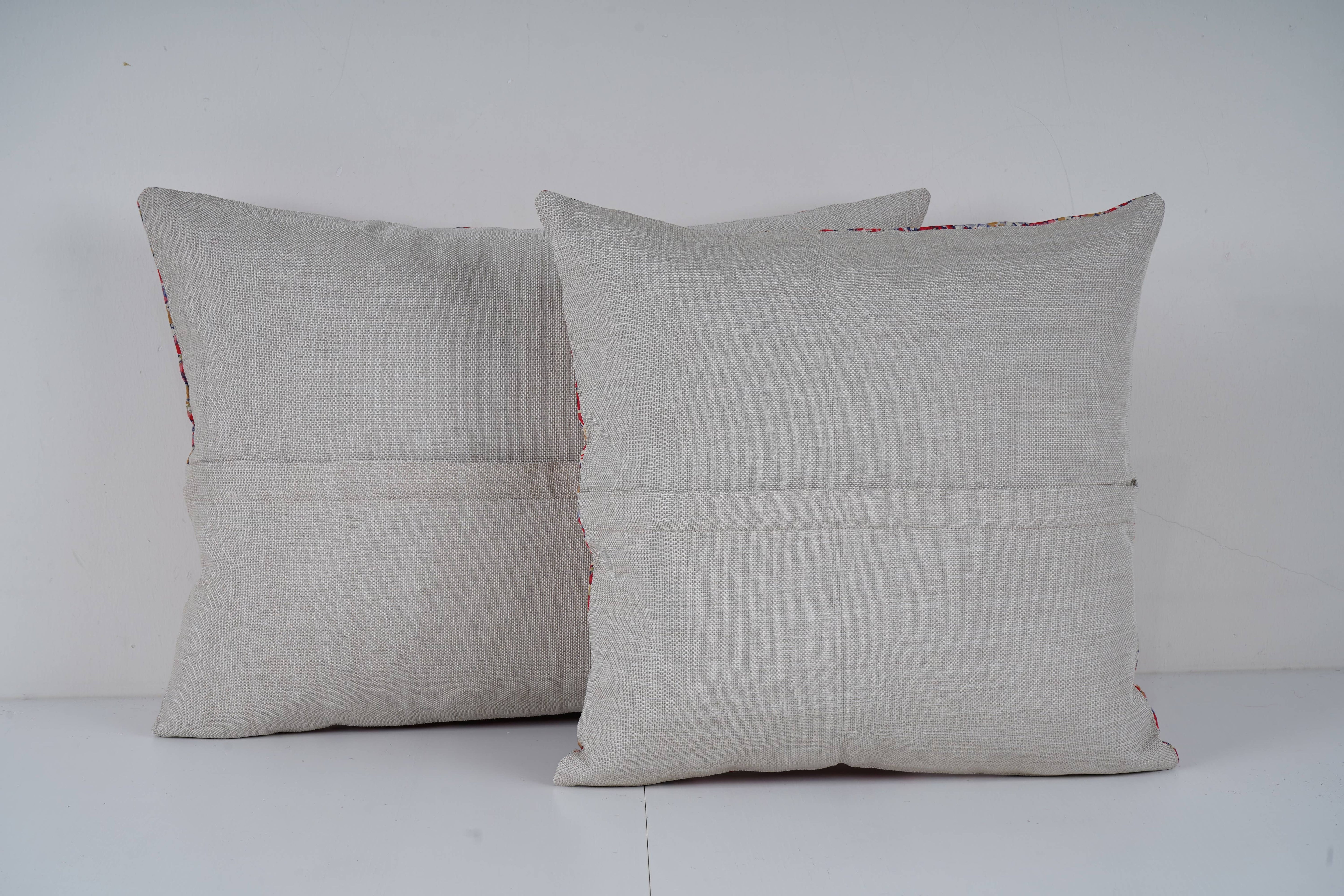 Uzbek Roller Printed Pillow Cover Set of 2 | 16'' x 16''