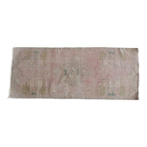 Vintage Turkish Rug 19'' x 44''