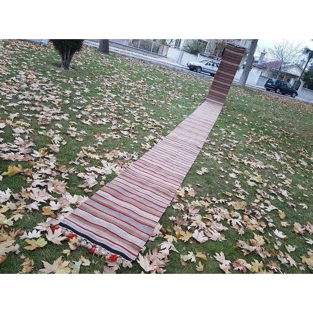 Vintage Turkish Runner Rug 2' x 30'6''