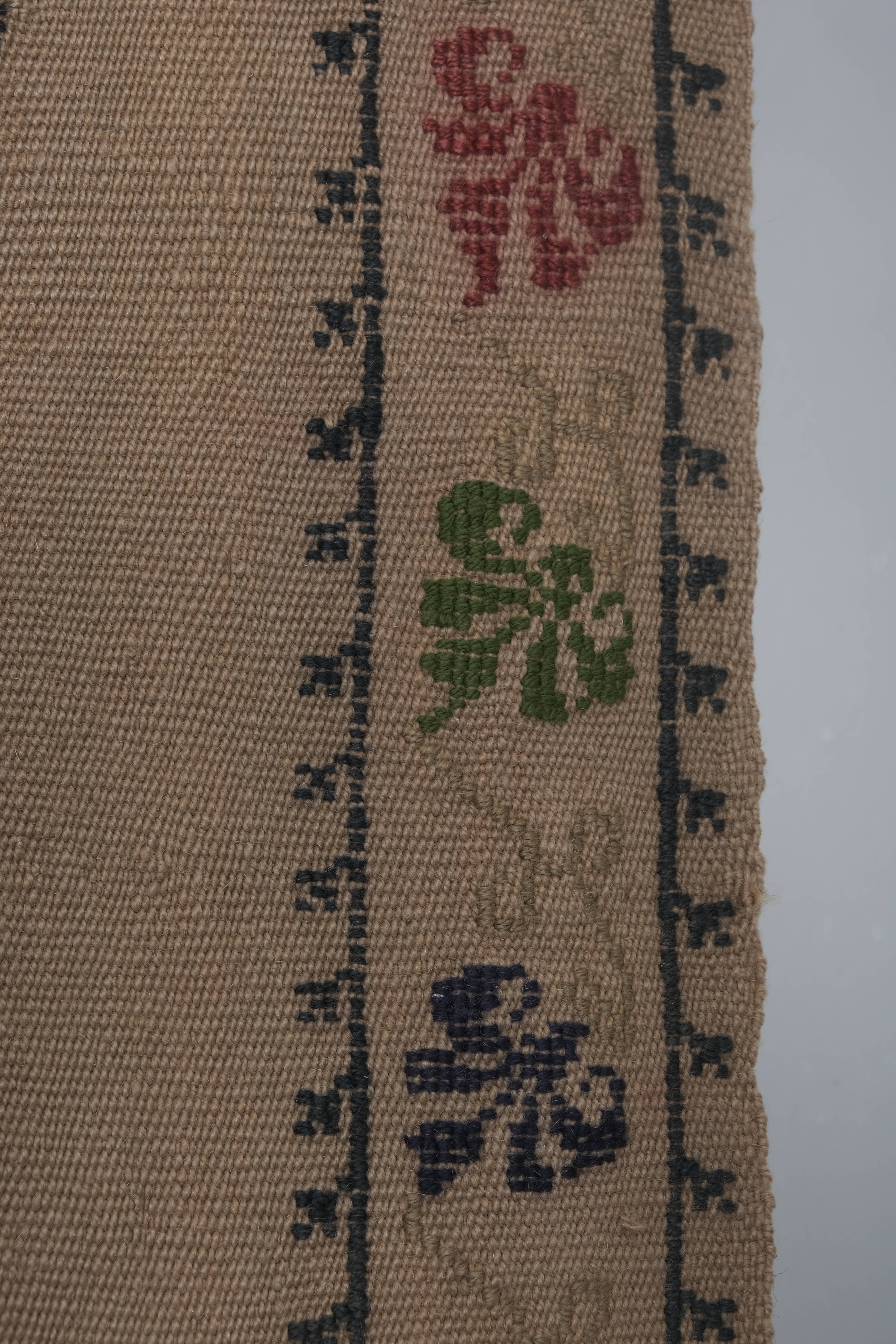 Vintage Turkish Kilim Runner 2'7'' x 13'4''