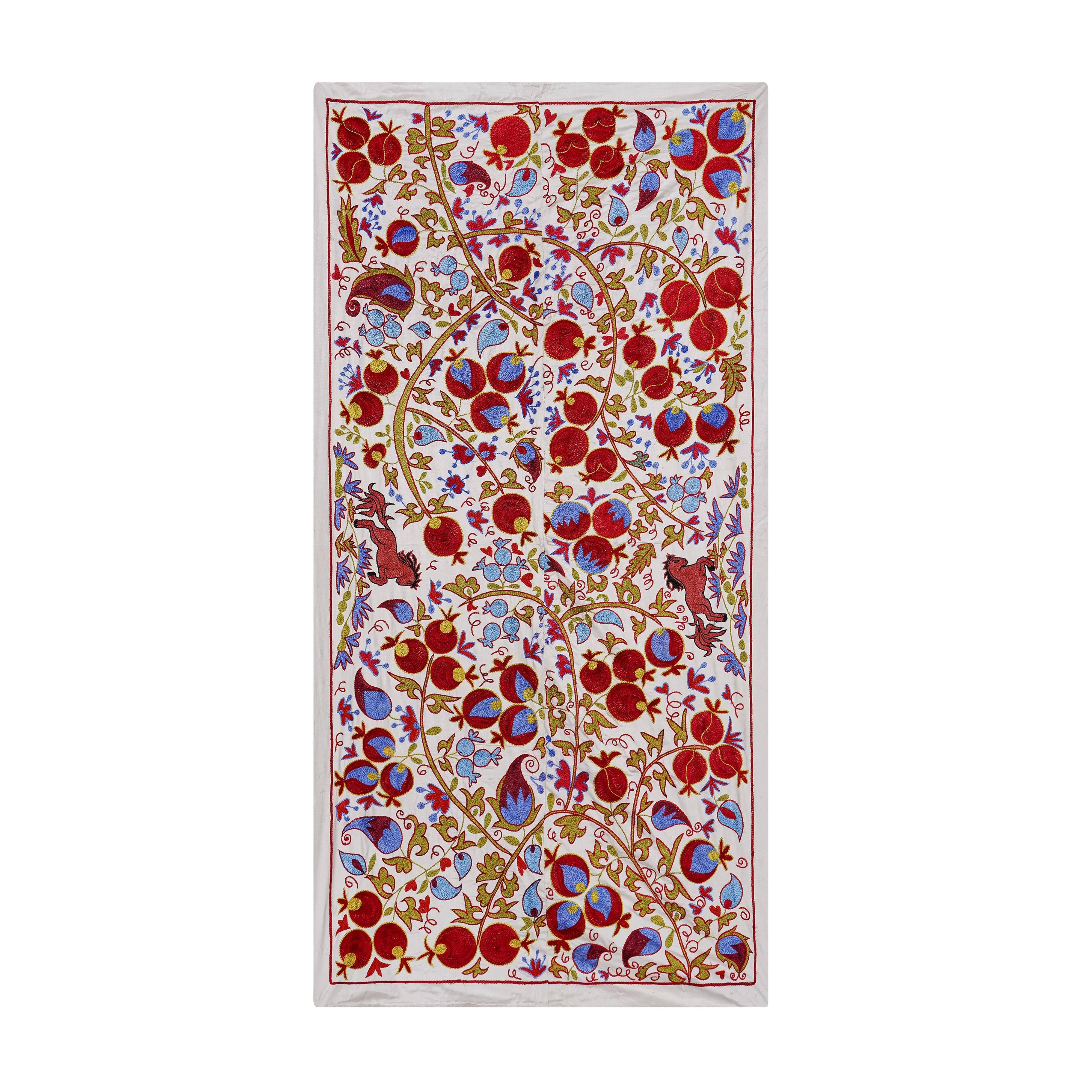Horse Suzani Wall Hanging & Bedspread | 3'3'' x 6'