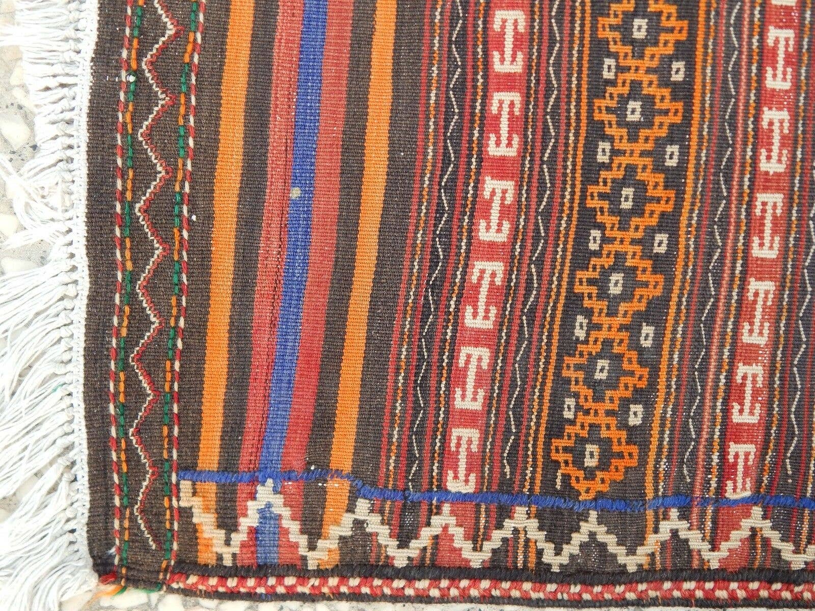 Vintage Turkish Kilim Rug 4'3'' x 9'8''