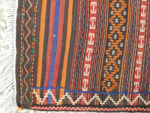 Vintage Turkish Kilim Rug 4'3'' x 9'8''