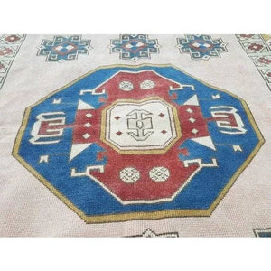 Vintage Oushak Rug 6'3'' x 6'9''