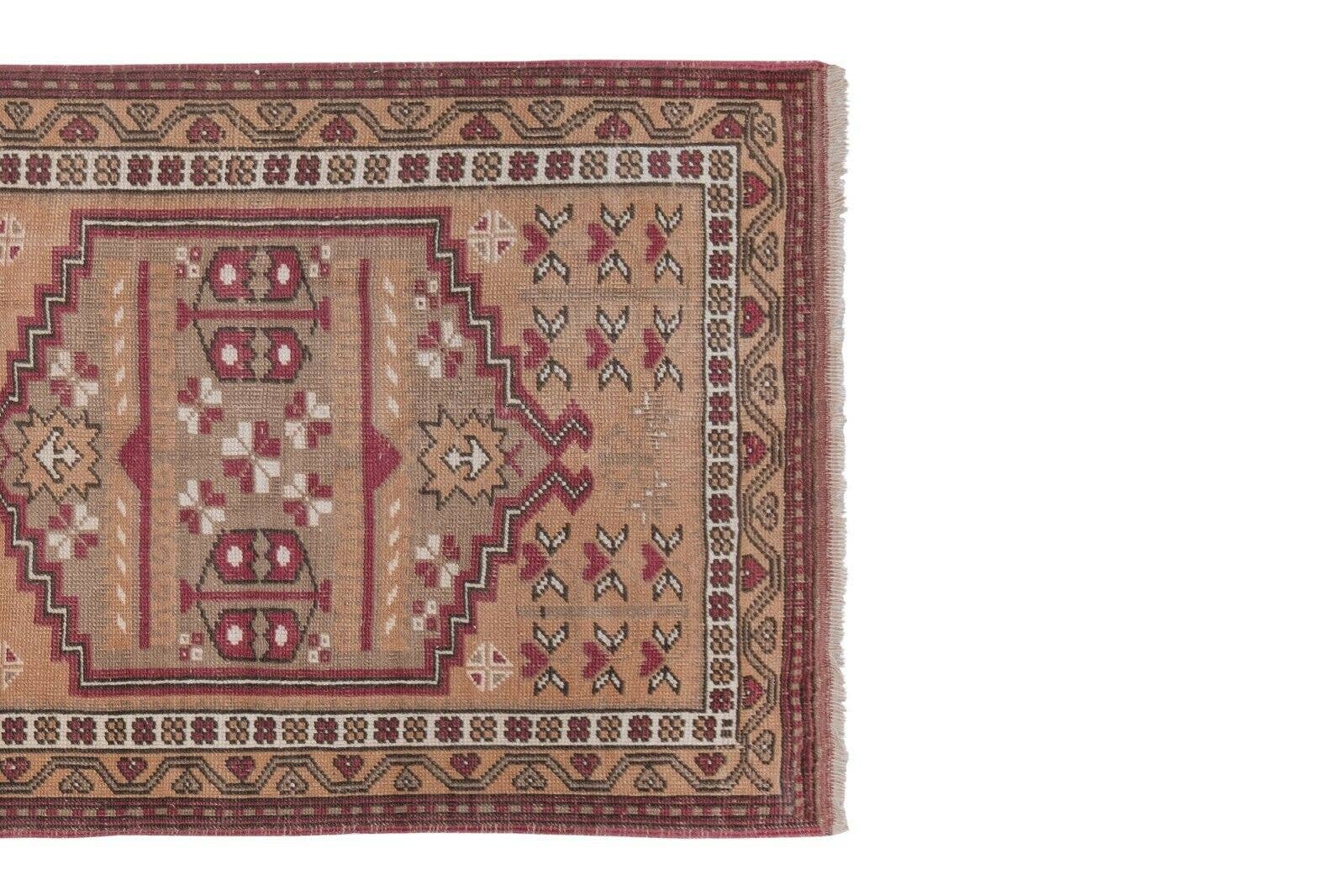 Vintage Turkish Runner Rug 2'4'' x 7'1''
