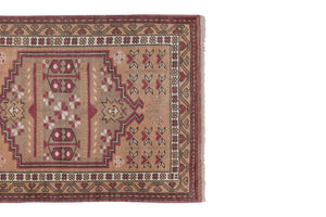 Vintage Turkish Runner Rug 2'4'' x 7'1''