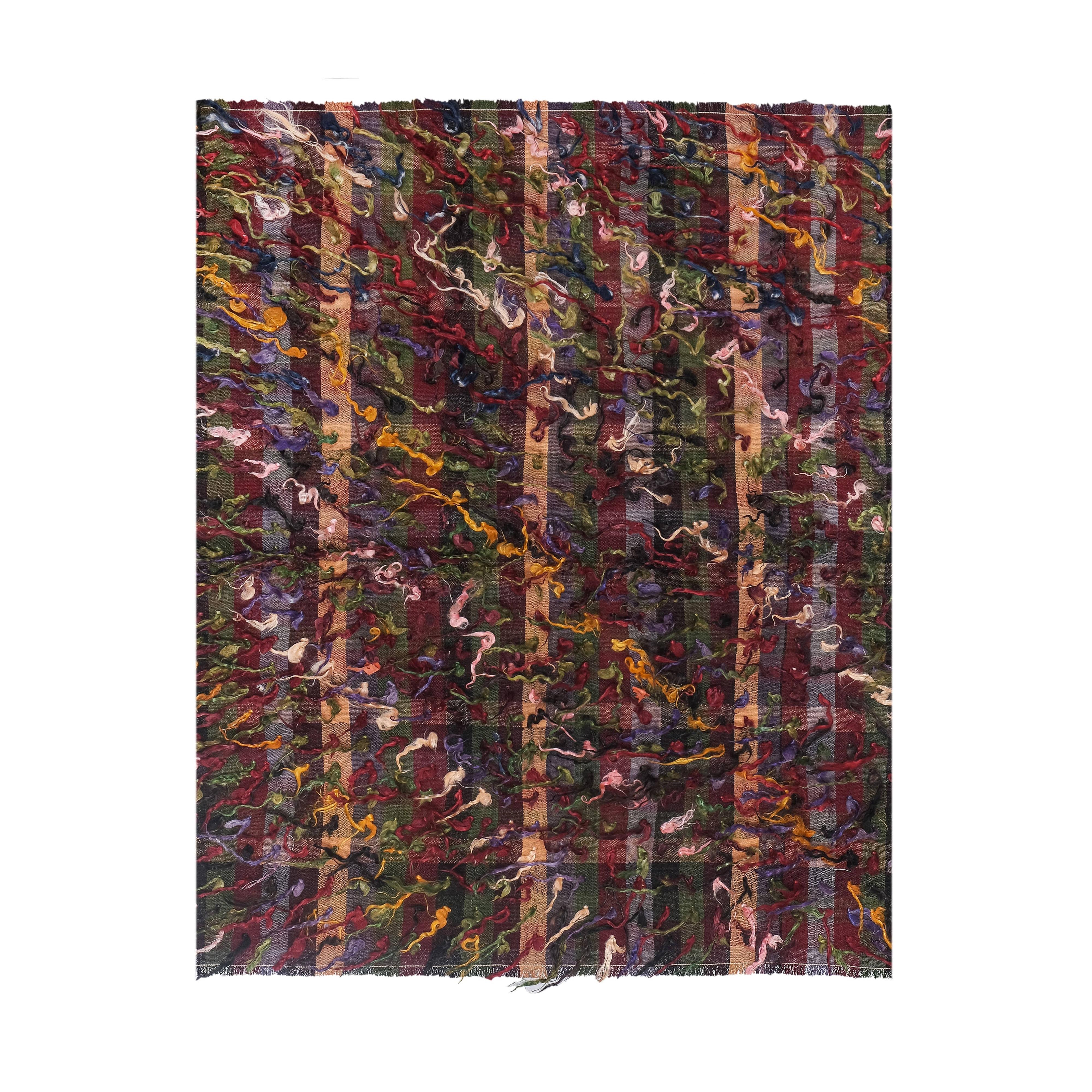 Vintage Turkish Kilim Rug 48'' x 58''
