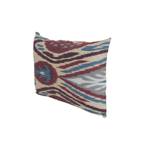 Silk Ikat Velvet Pillow Cover | 12'' x 18''
