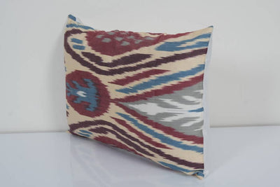 Silk Ikat Velvet Pillow Cover | 12'' x 18''