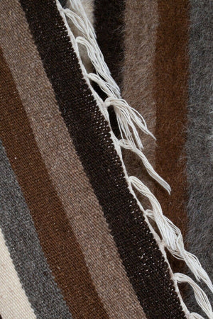 Handwoven Siirt Wool Blanket 4' x 6'5''