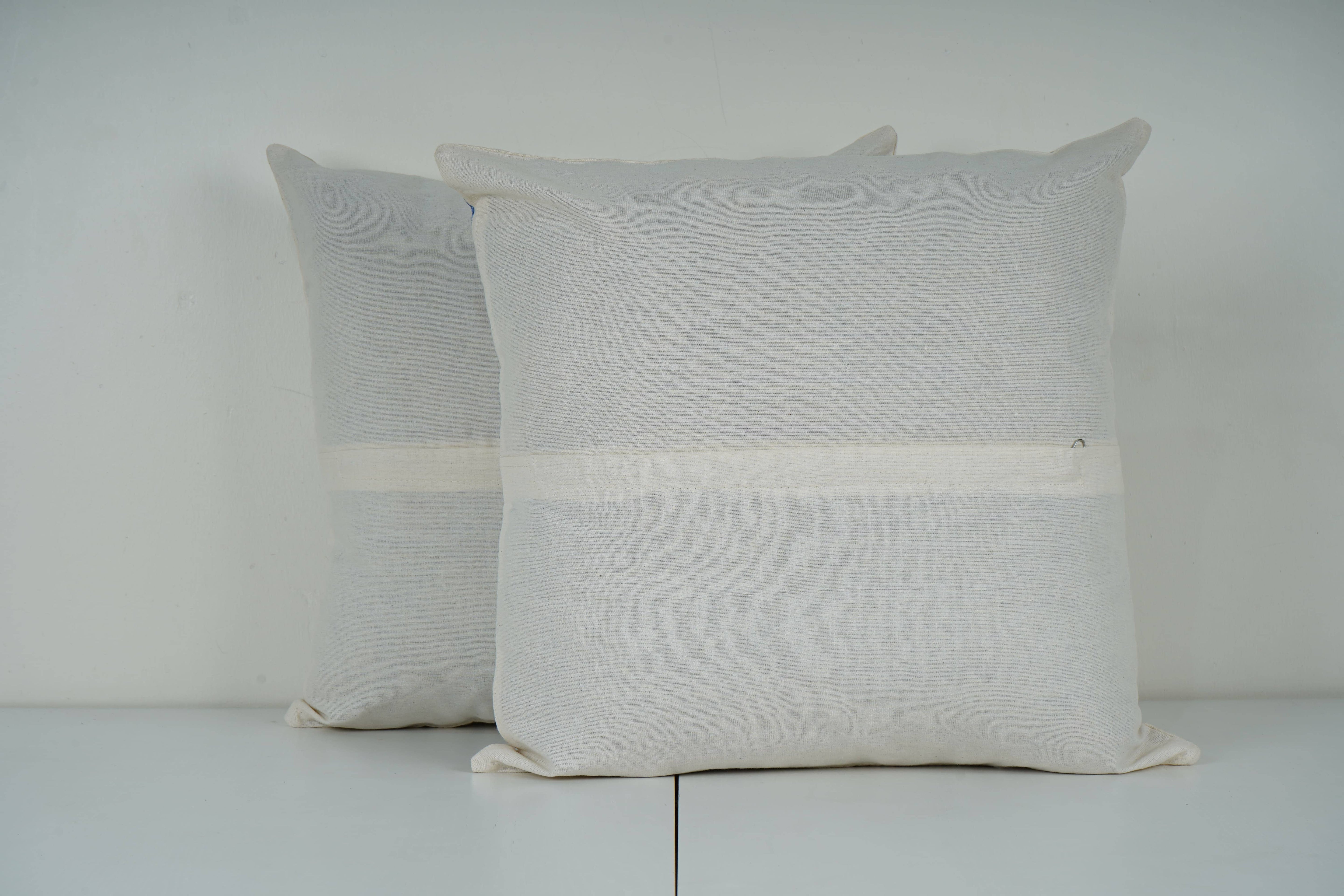 Bunny Suzani Pillow Cover | 18'' x 18''