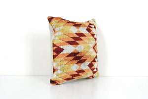 Silk Ikat Velvet Pillow Cover | 16'' x 16''