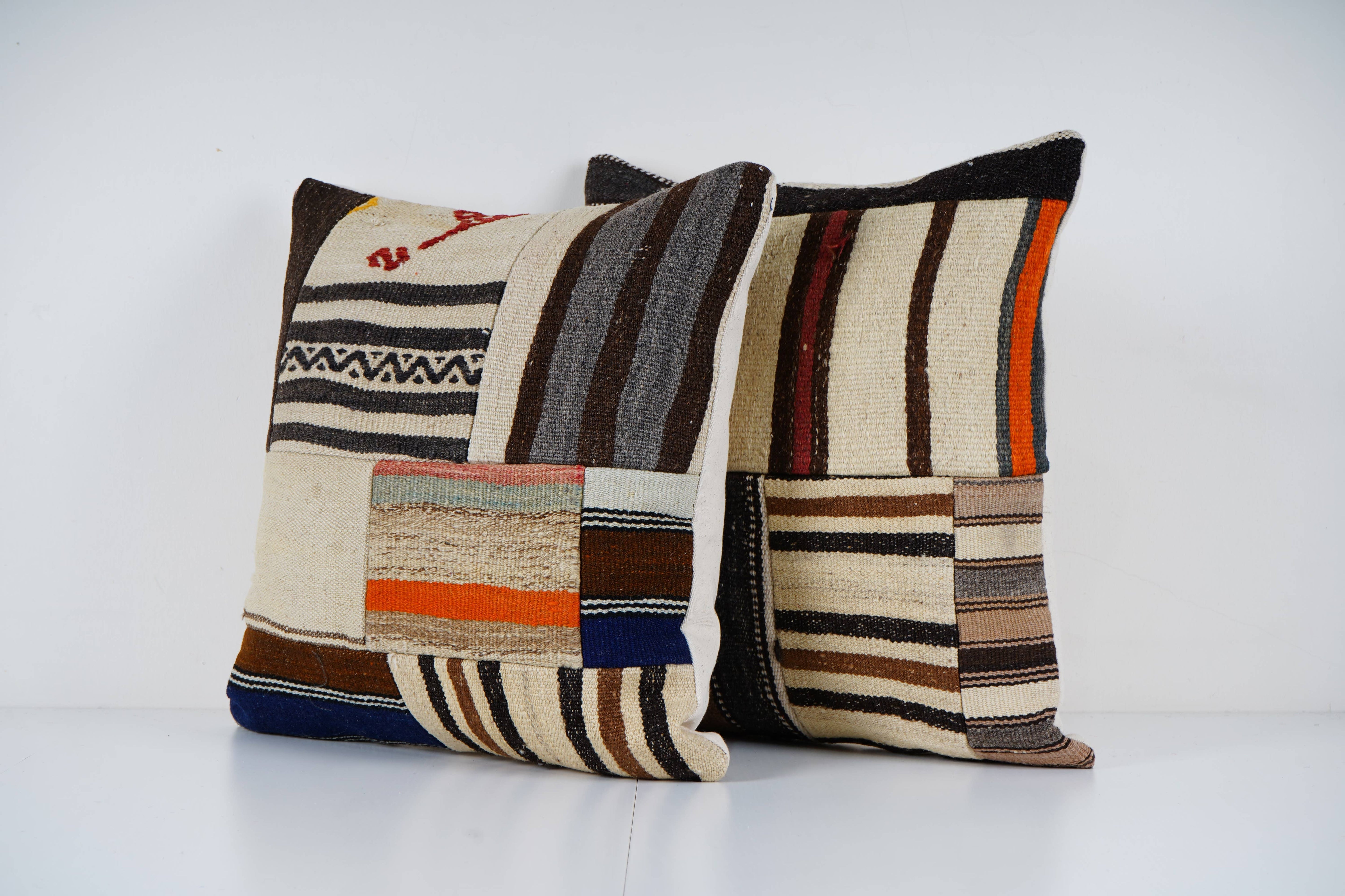 Kilim Patchwork Pillow Cover Set of 2 | 20'' x 20''
