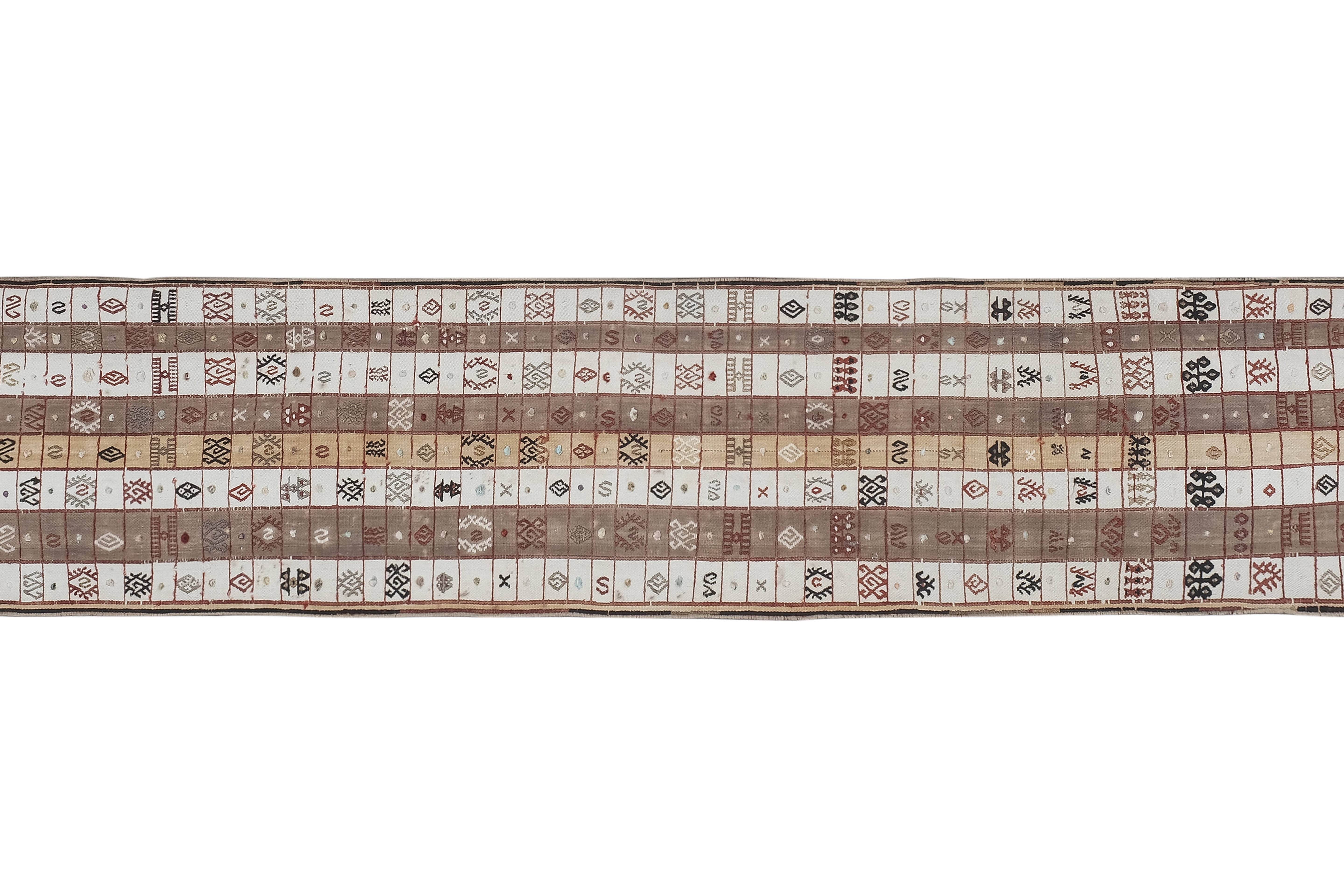 Vintage Turkish Kilim Runner 2' x 11'3''