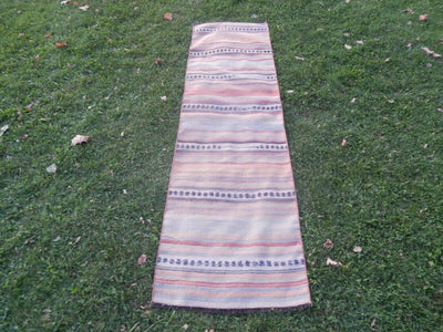 Vintage Turkish Kilim Runner 2'4'' x 8'4''
