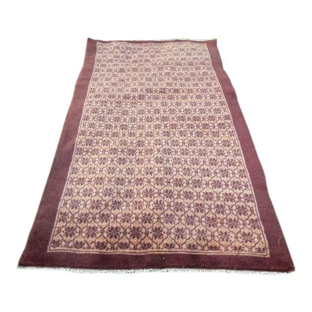 Vintage Turkish Tulu Rug 3'9'' x 6'2''