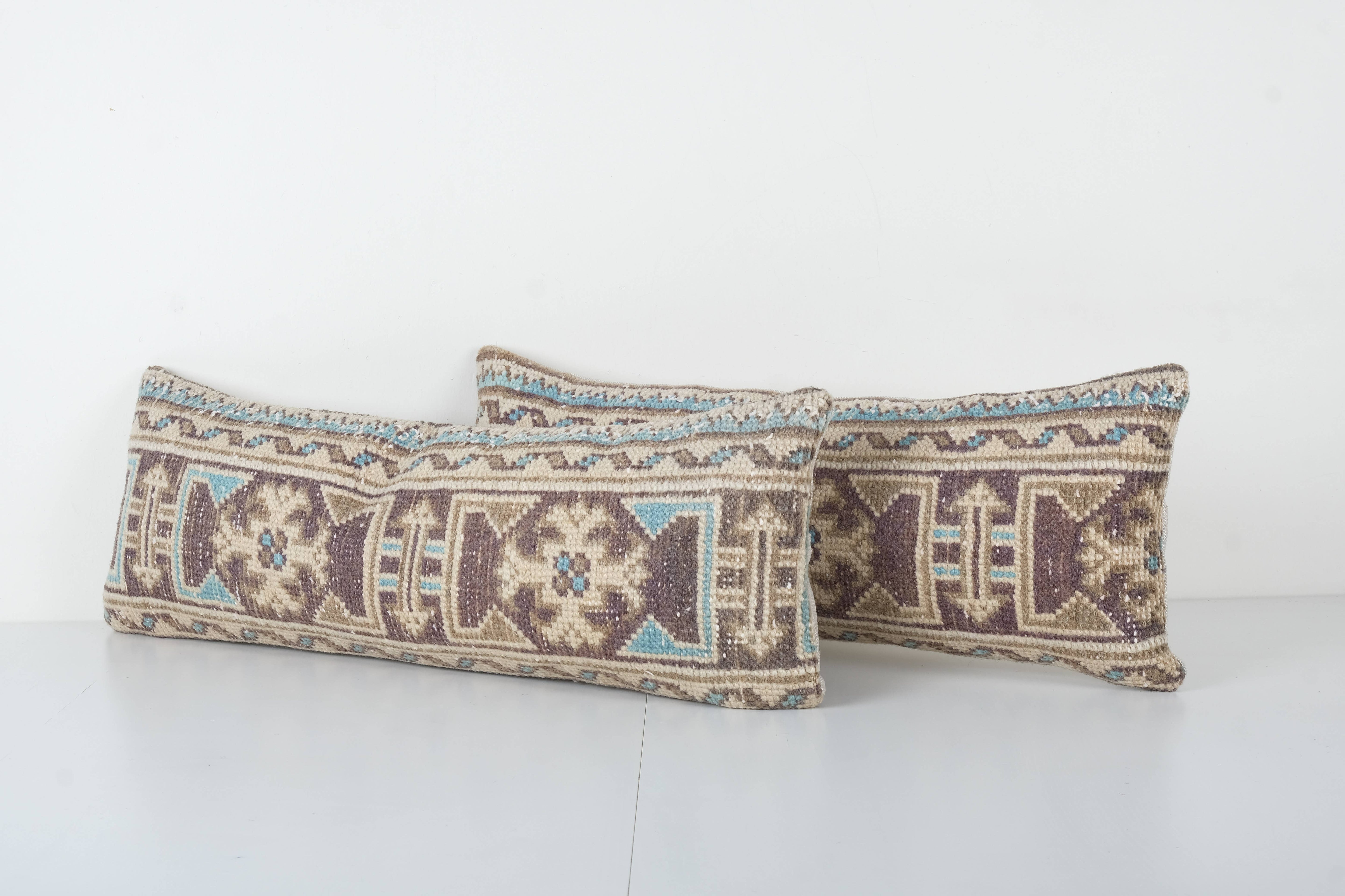 Rug Pillow Cover Set of 2 | 10'' x 26''