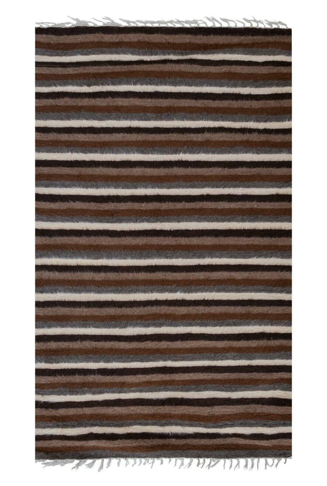 Handwoven Siirt Wool Blanket 4' x 6'5''