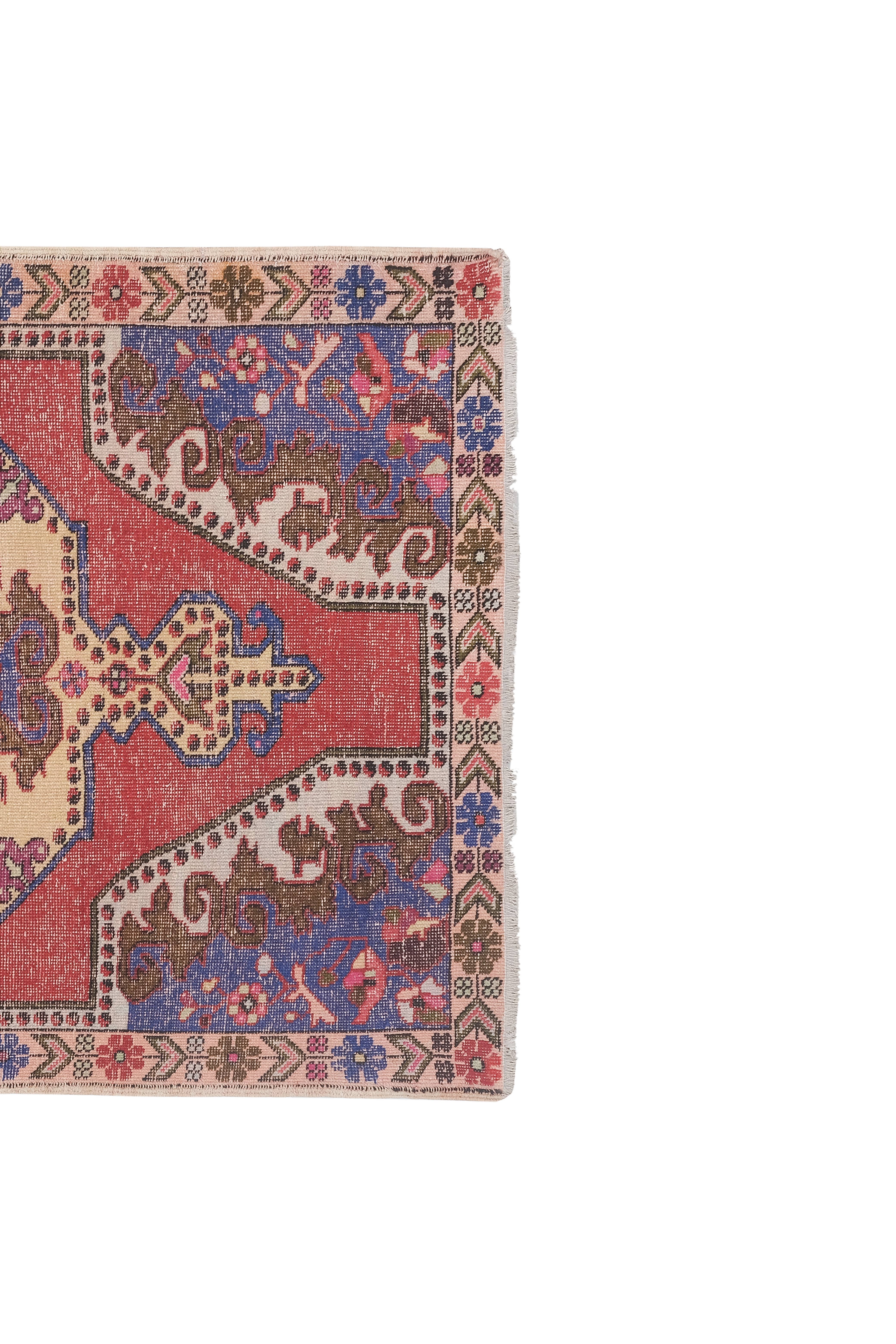Vintage Turkish Rug 4'6'' x 7'3''