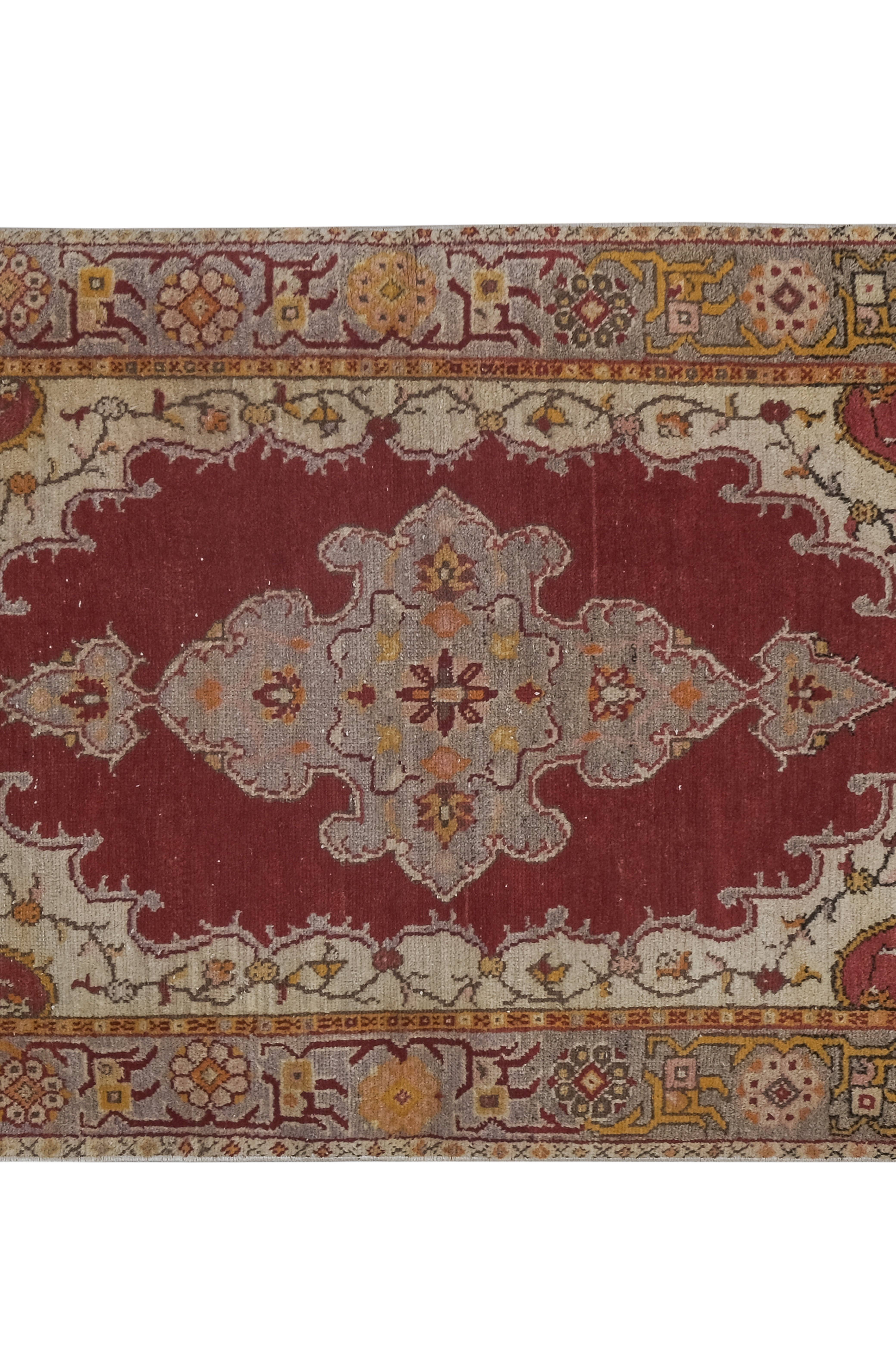 Vintage Oushak Rug 3'5'' x 7'4''