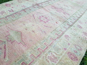 Vintage Kurdish Runner Rug 2'9'' x 13'