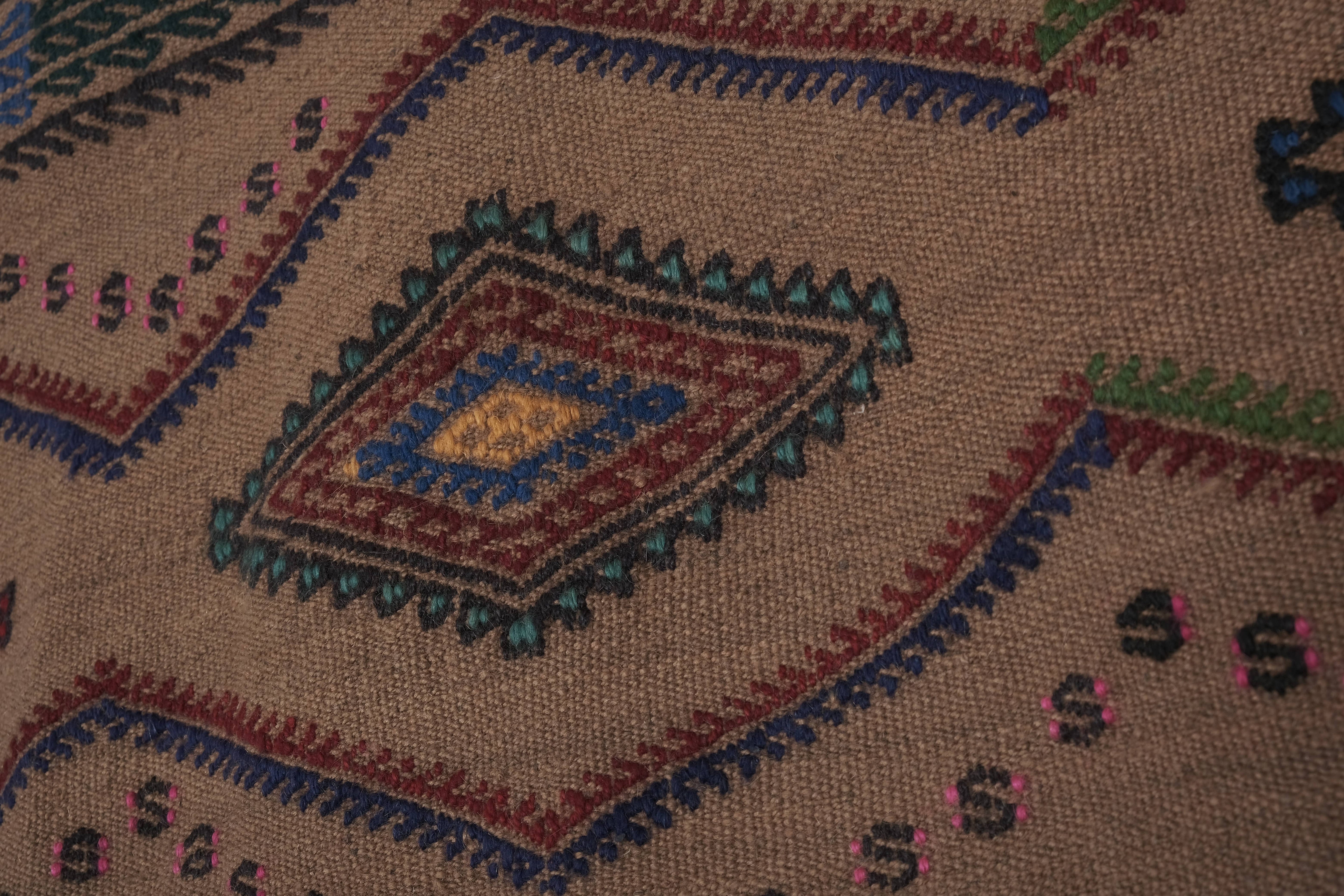 Vintage Turkish Kilim Runner 1'6'' x 13'2''