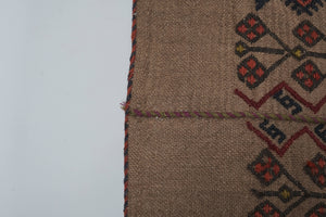 Vintage Turkish Kilim Rug 5'9'' x 6'8''