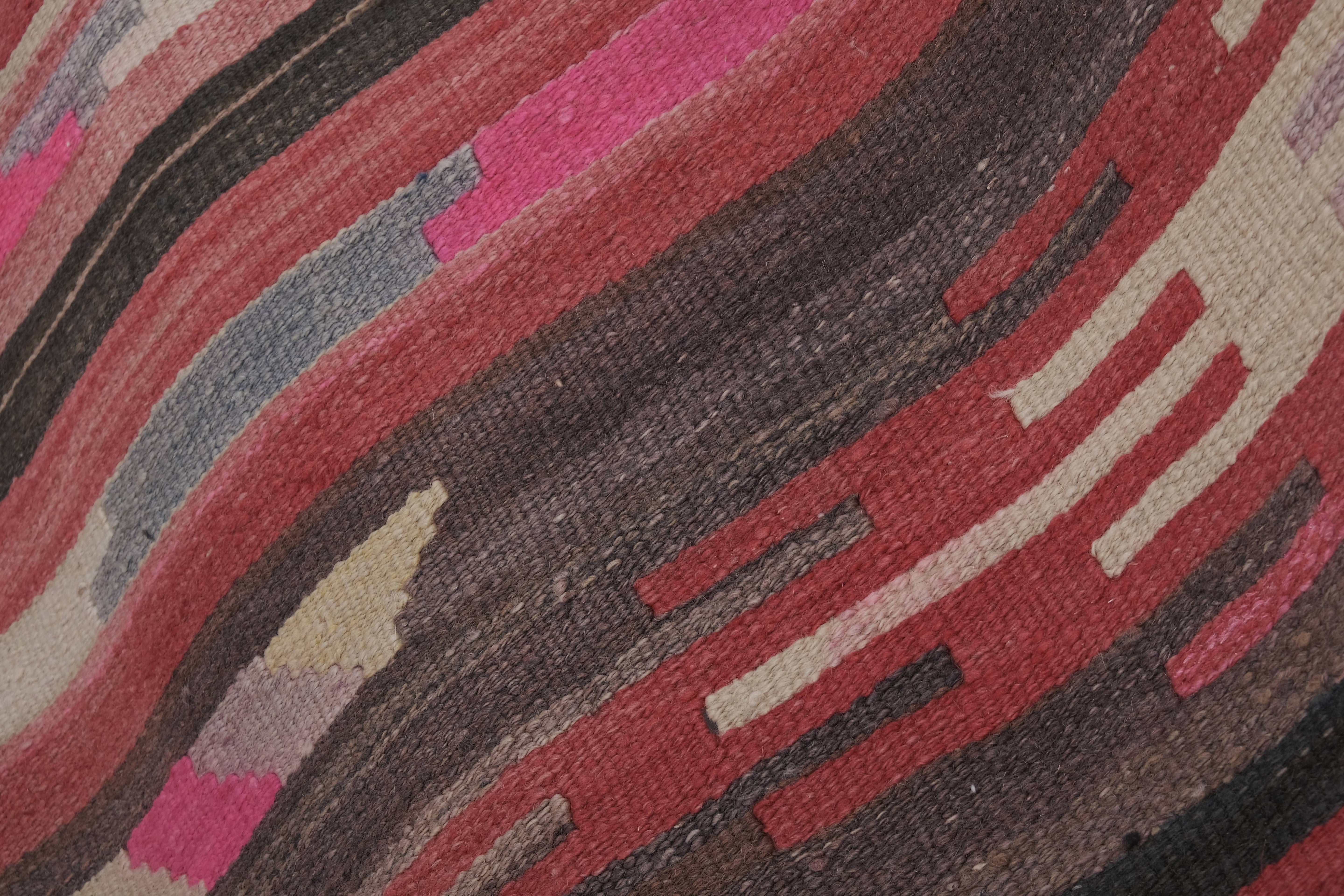Vintage Turkish Kilim Runner 2'6'' x 20'11''