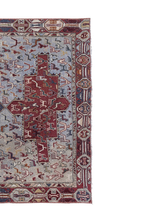 Hand-Embroidered Vintage Textile 42'' x 57''
