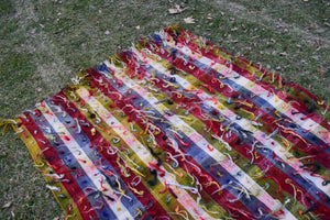 Vintage Turkish Shaggy Tulu Rug 4'3'' x 4'11''