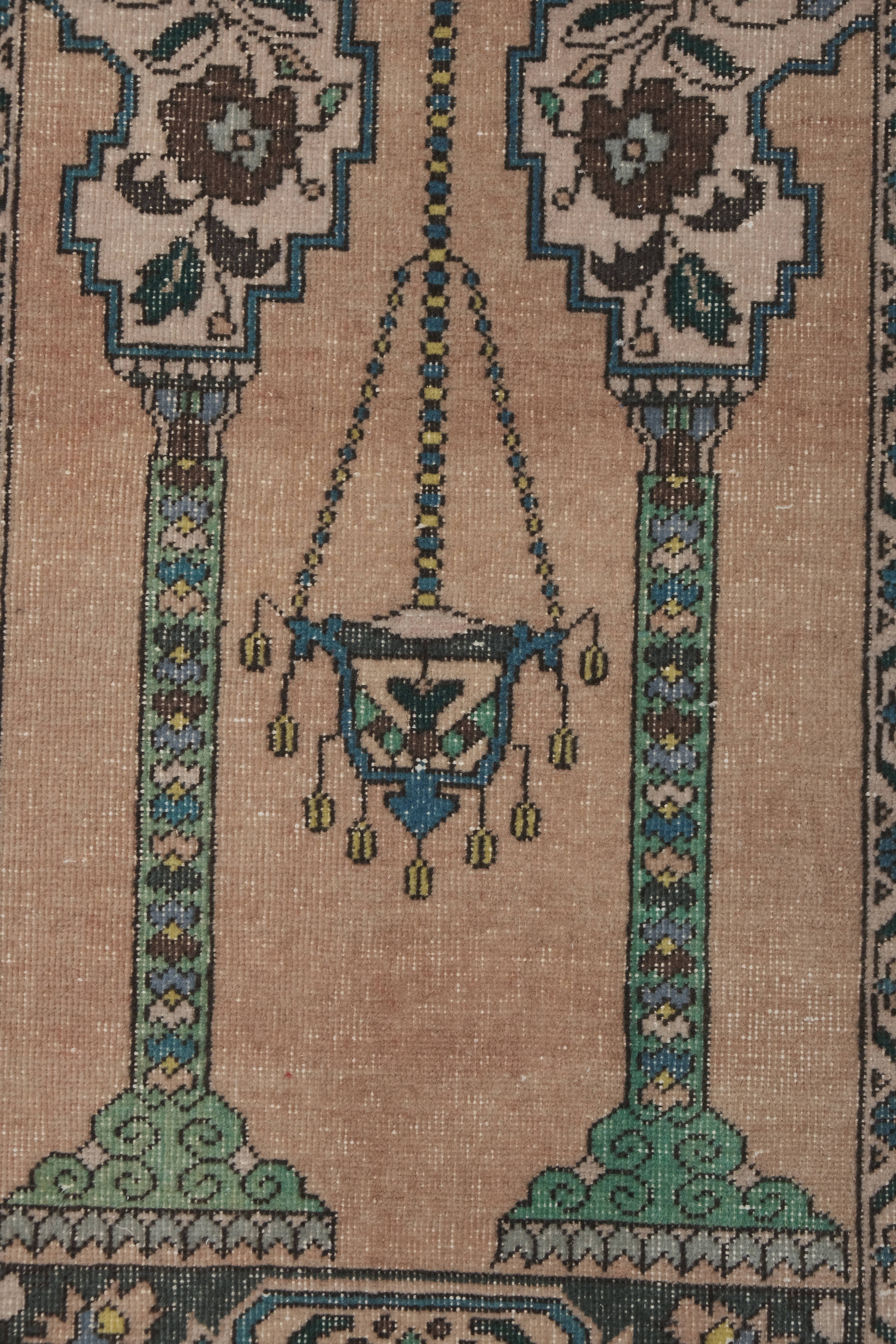 Vintage Turkish Anatolian Rug 3'8'' x 5'11''