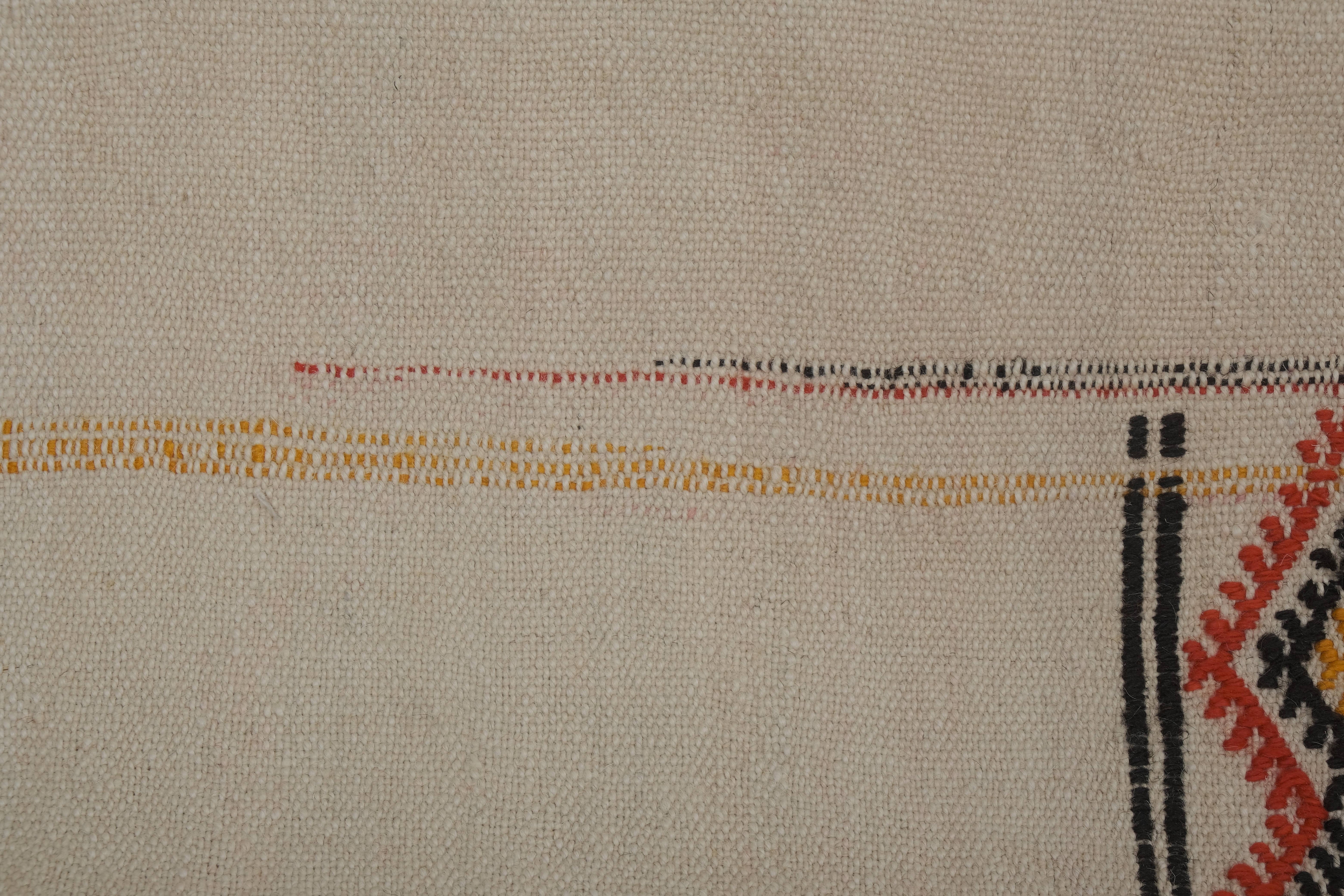 Vintage Turkish Kilim Runner 2'1'' x 15'2''