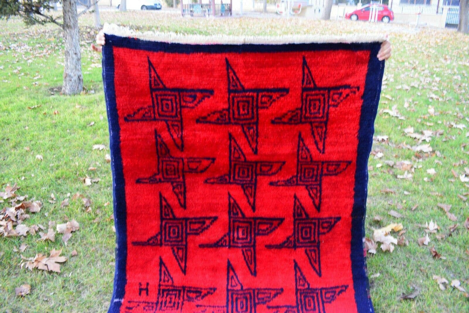 Vintage Turkish Tulu Rug 3'9'' x 6'