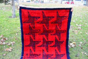 Vintage Turkish Tulu Rug 3'9'' x 6'