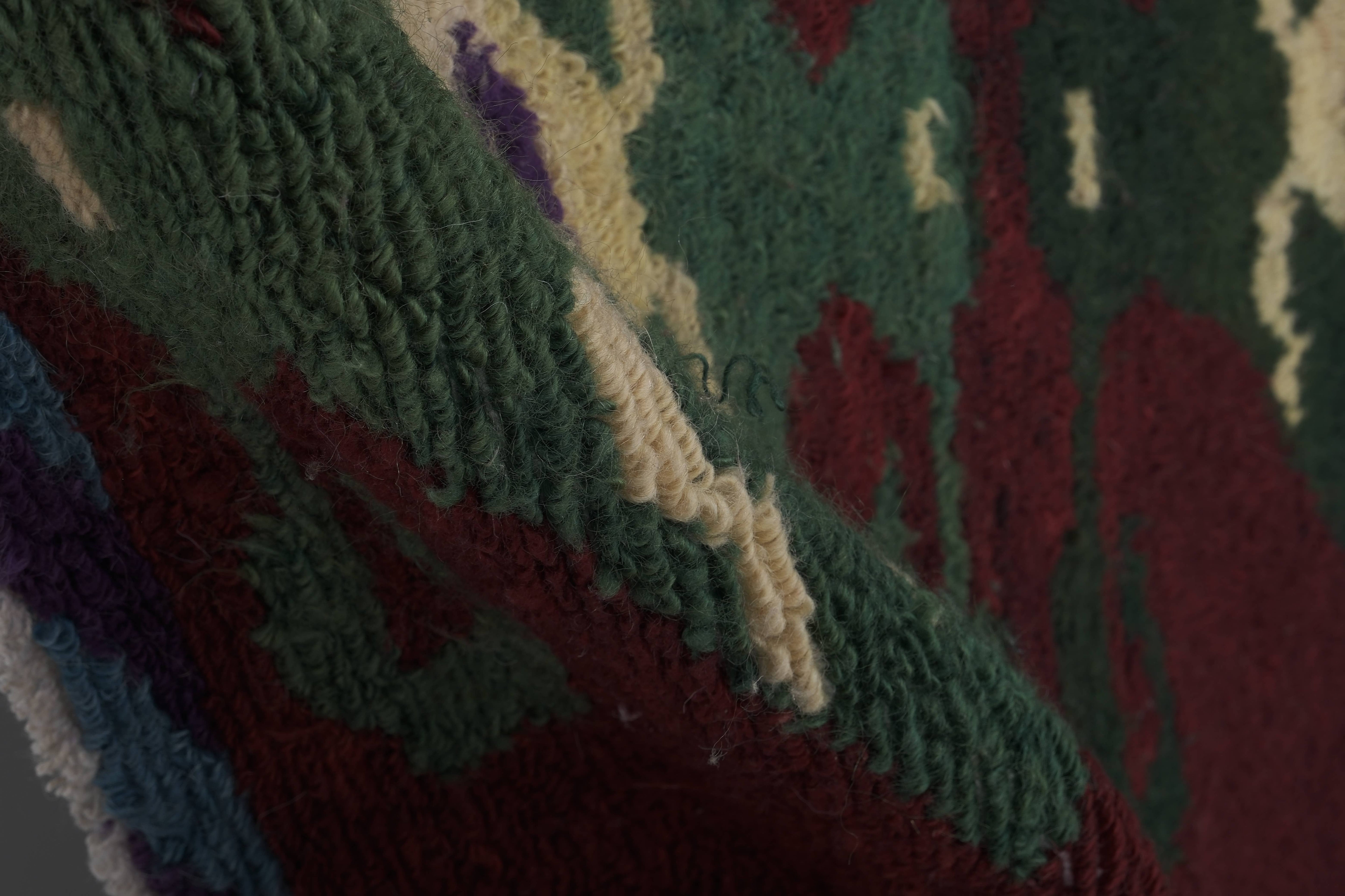 Vintage Turkish Tulu Rug 4'5'' x 5'1''