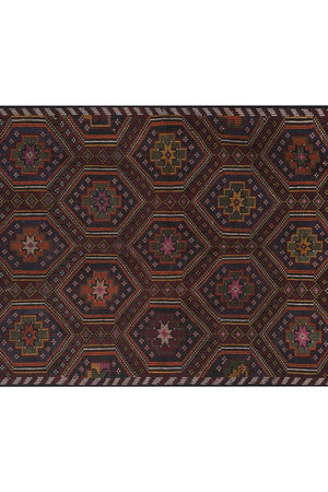 Vintage Turkish Kilim Rug 5'7'' x 9'7''