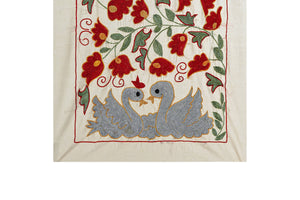 Bird Suzani Wall Hanging & Tablecloth | 20'' x 36''