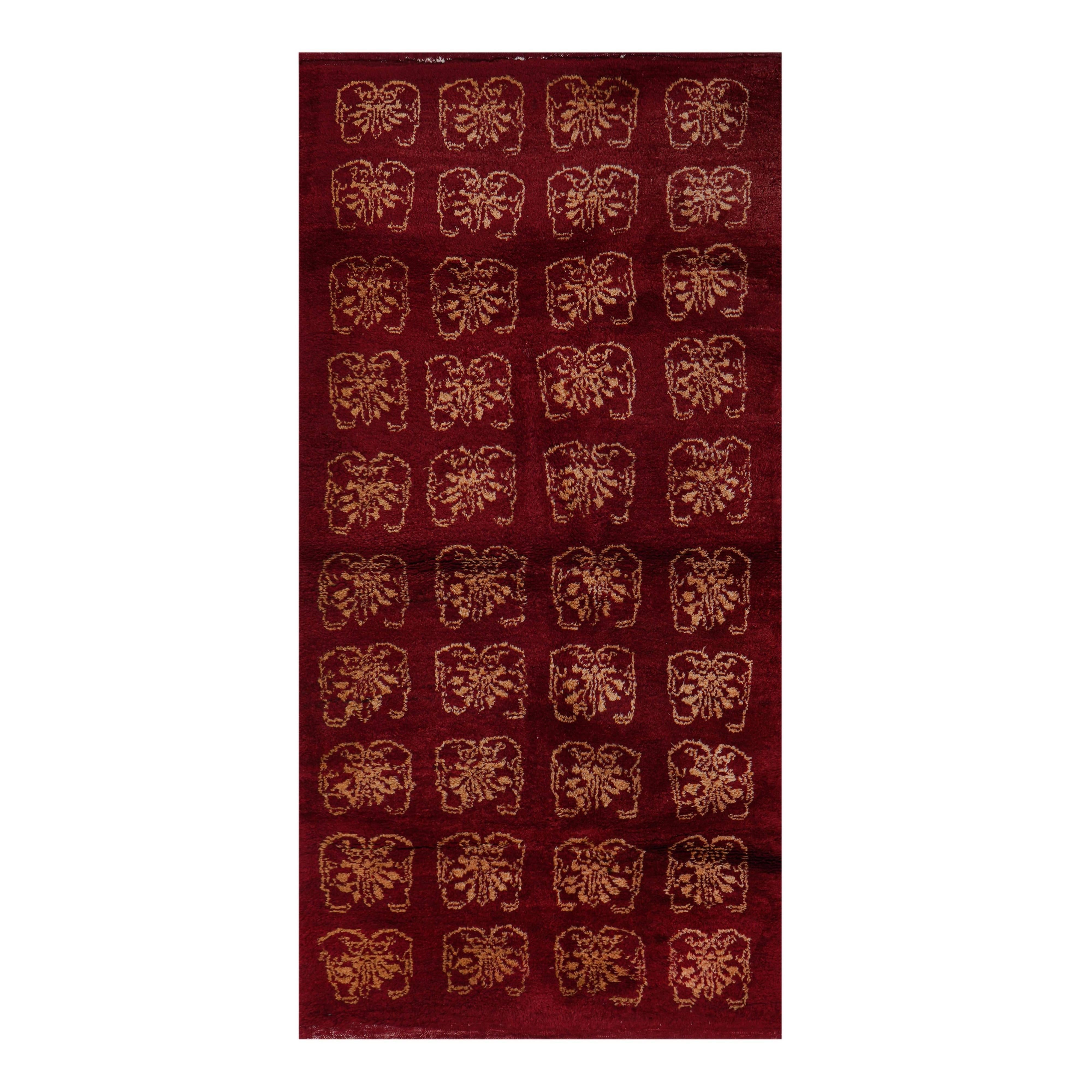 Vintage Turkish Tulu Rug 3'7'' x 7'7''